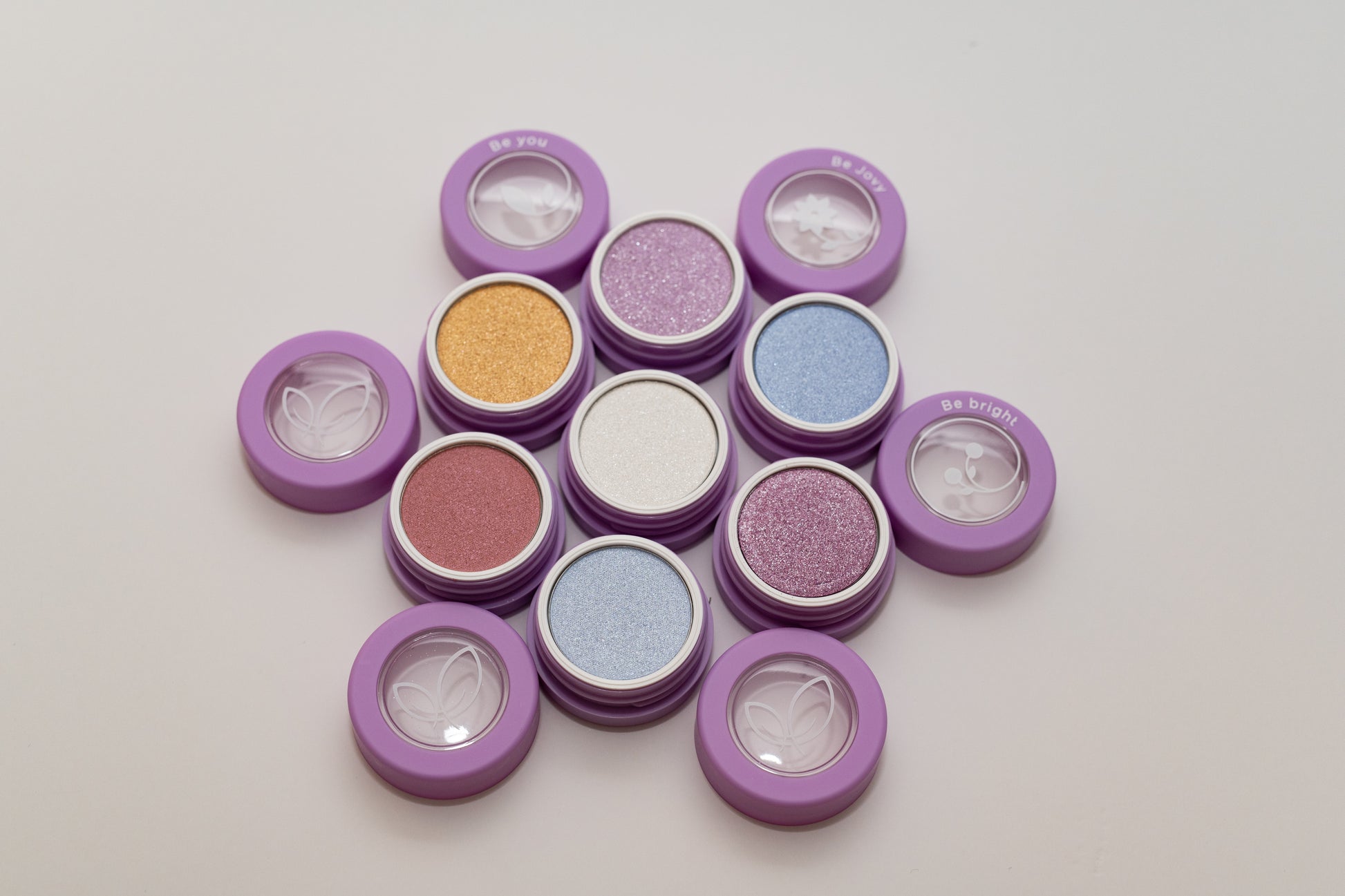 Berry Lilac, Berry Violet, Mystic Blue, Capri Gold, Pixie Frost, Berry Sky, Berry Rose