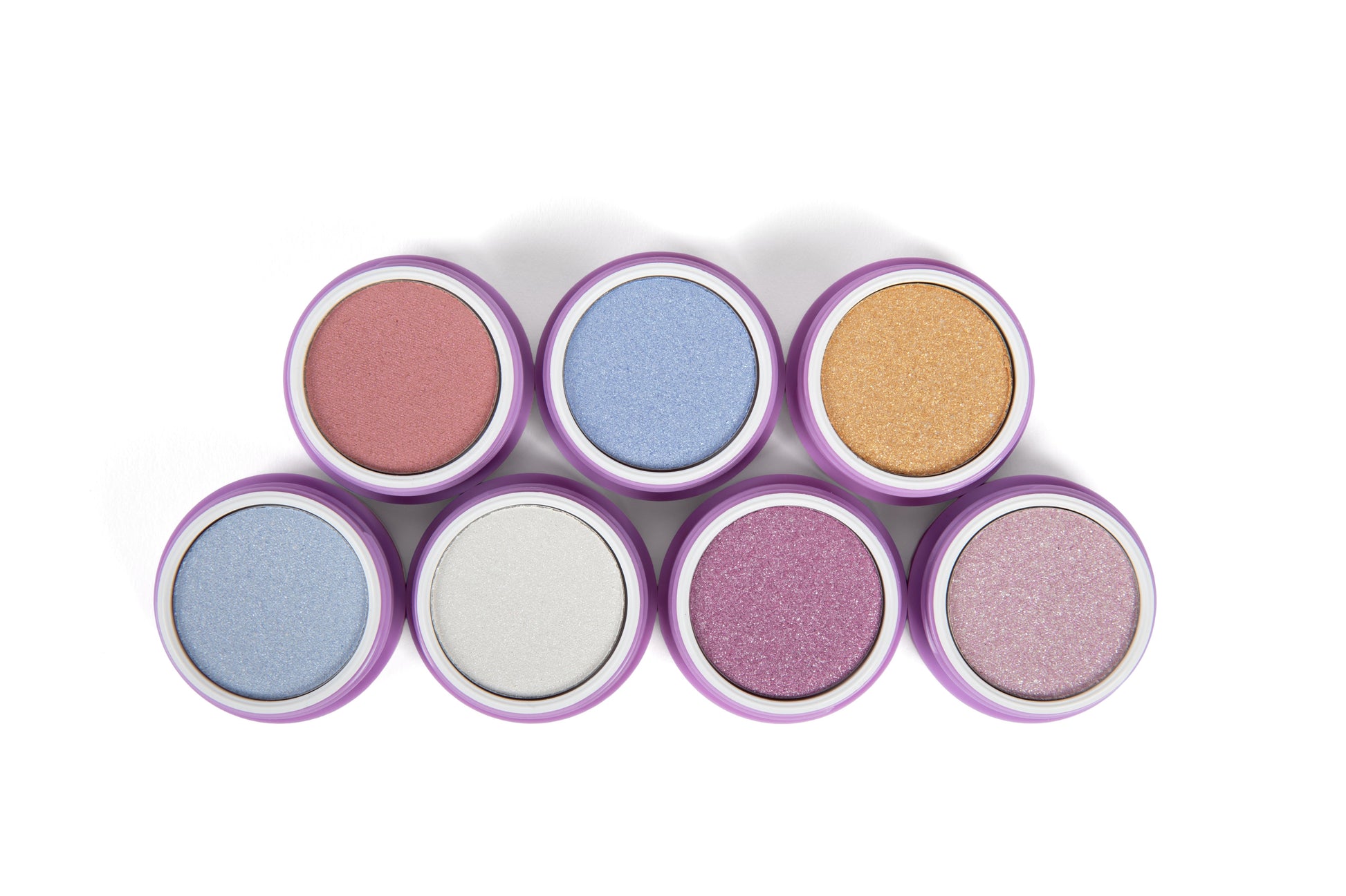 Jovy clean kids dual eyeshadow / blush collection on a white background